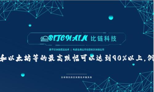 数字货币的价格波动极大，有时在短时间内可能会有显著的跌幅。截至我知识的截止日期（2023年10月），数字货币如比特币和以太坊等的最高跌幅可以达到90%以上。例如，在2018年的加密货币市场崩盘中，比特币的价格从接近2万美元下跌至不到3000美元，整个过程经历了将近85%的跌幅。

如果需要更具体或最新的数据，建议查看实时的市场分析网站或资讯平台。