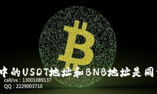 TP钱包中的USDT地址和BNB地址是同一个吗？